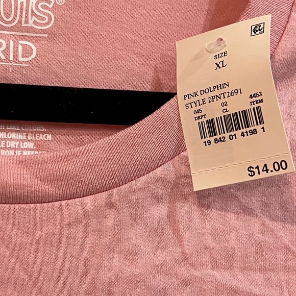 SNOOPY Graphic Tee PEANUTS HYBRID APPAREL Pink Peanuts TShirt- Size XL - Picture 5 of 6